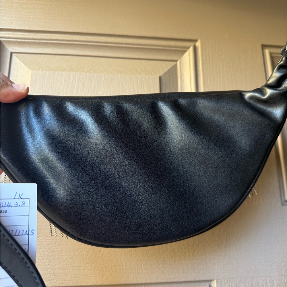 Forever 21 Black Fanny Bag with Silver Accents - Picture 3 of 7